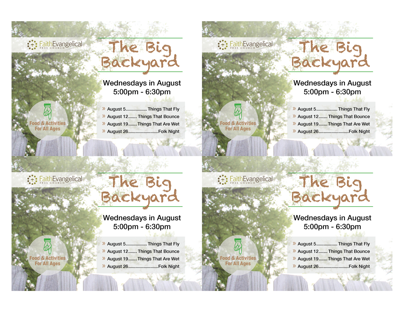 Big Backyard Postcards