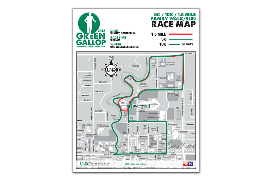 Green Gallop 2012 Map Design